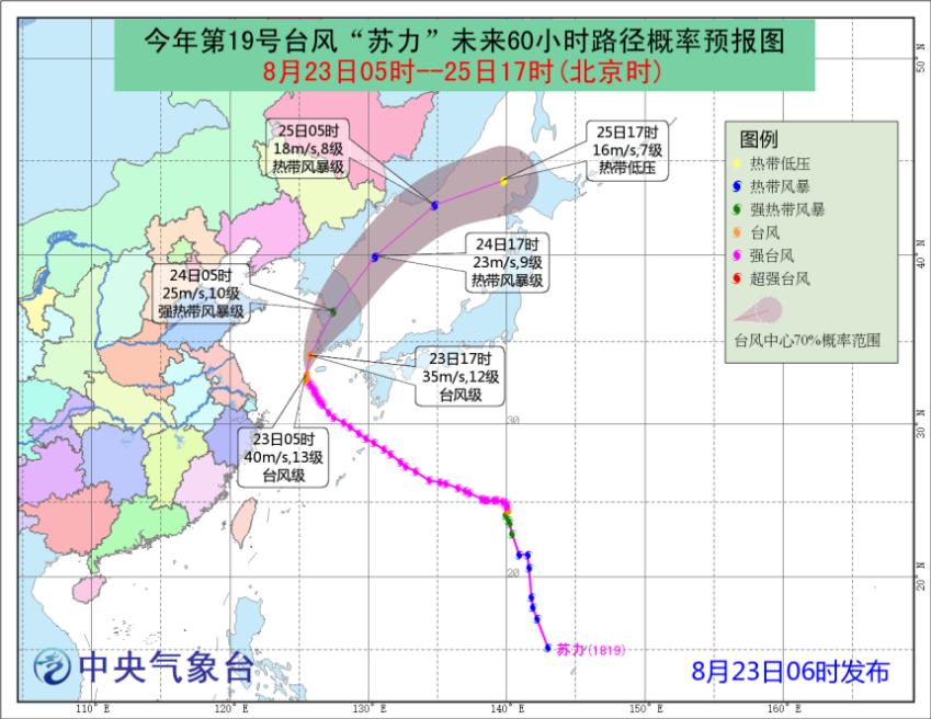 东北最新实时台风路径