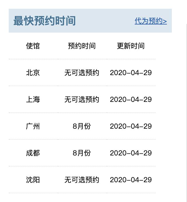 美国面签最新时间